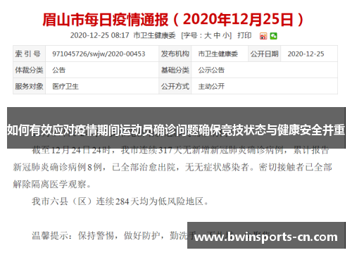 如何有效应对疫情期间运动员确诊问题确保竞技状态与健康安全并重
